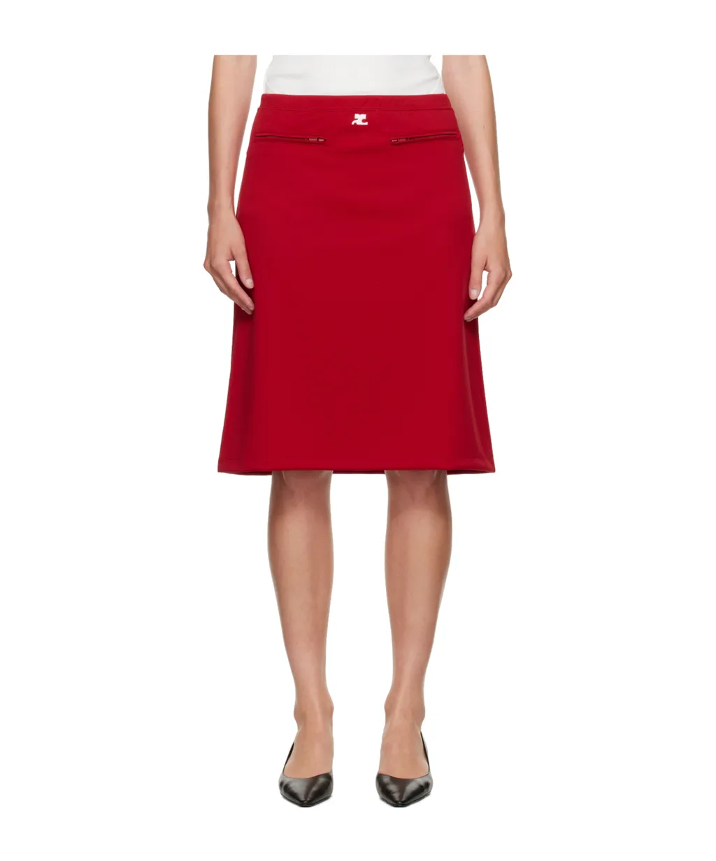 Double-Knit Midi Skirt