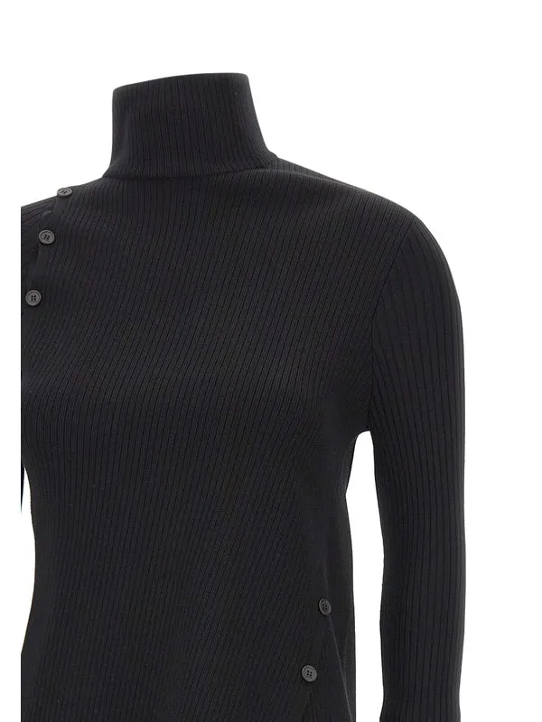 Oblique Butonned Jumper