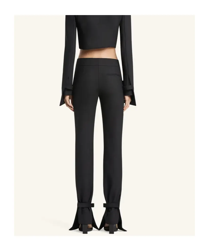 Ankle Band Bootcut Trousers