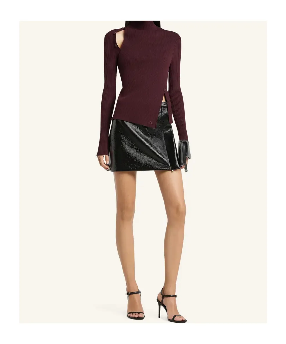 Oblique Butonned Jumper