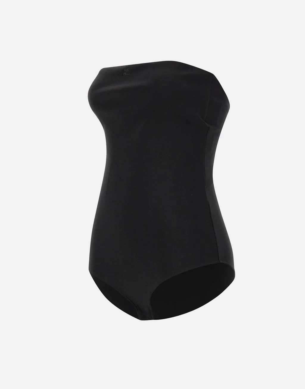 Logo-Embroidered Strapless Bodysuit
