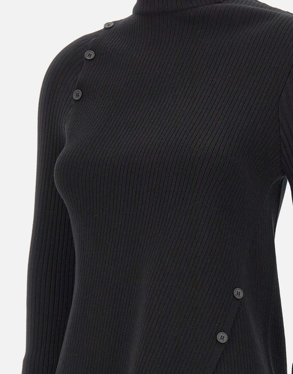 High-Neck Long-Sleeved Sweater