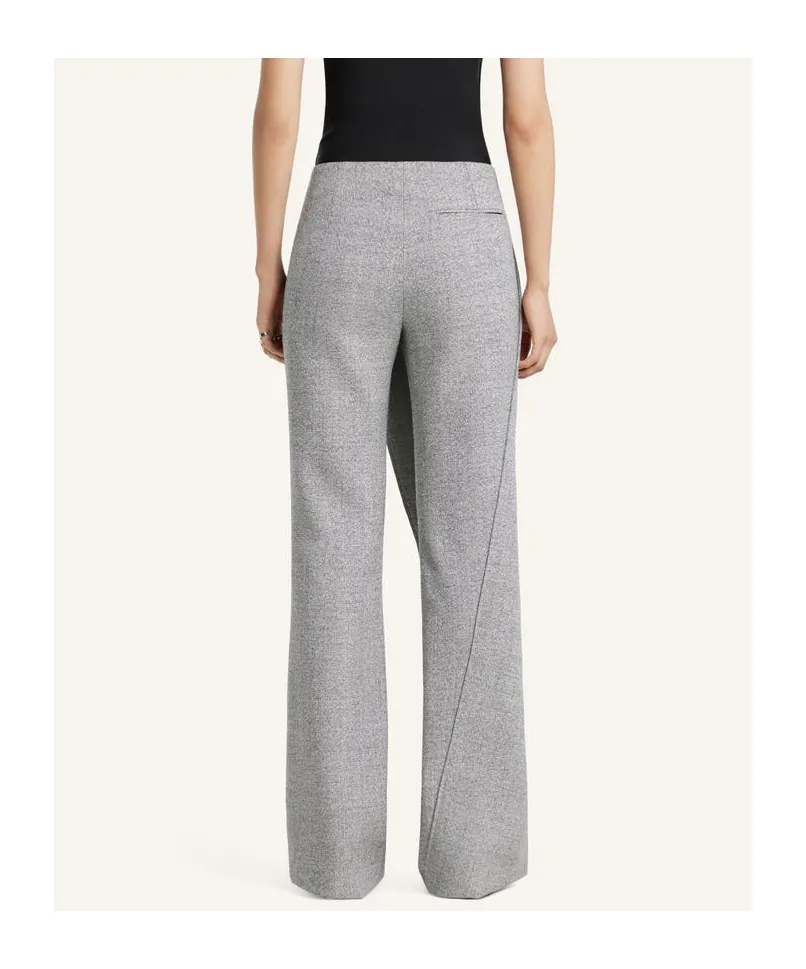 Oblique Button Trousers