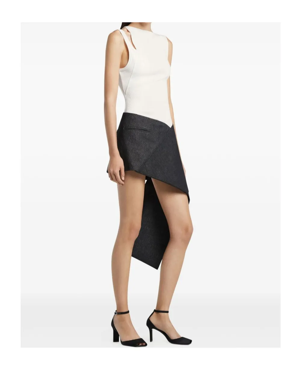 Courrges Oblique 90's Rib Top