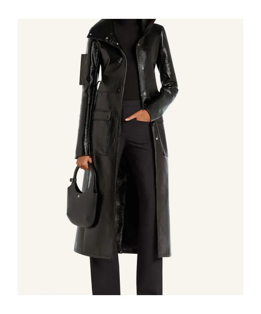 High-Shine Trench Coat