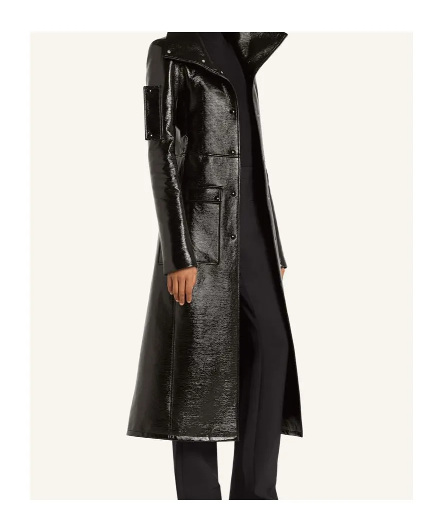 High-Shine Trench Coat