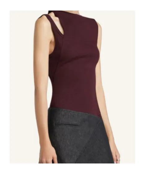 Courrges Oblique 90's Rib Top