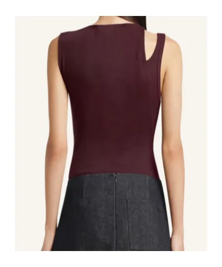 Courrges Oblique 90's Rib Top