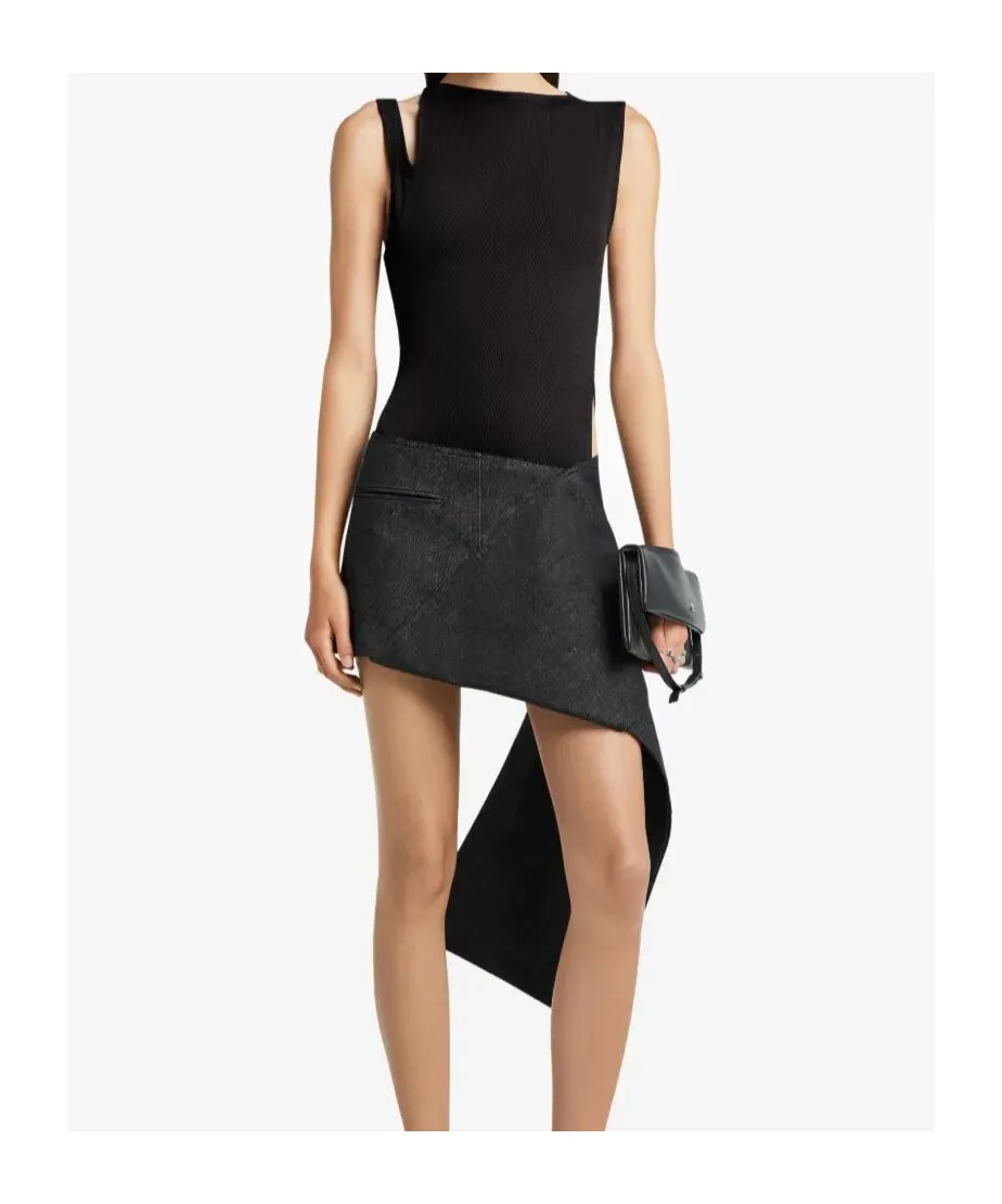 CourrÈGes Oblique 90's Rib Top