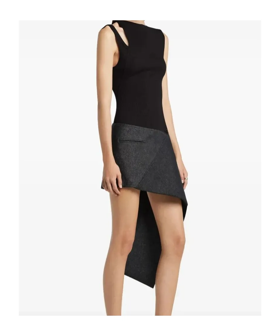 CourrÈGes Oblique 90's Rib Top