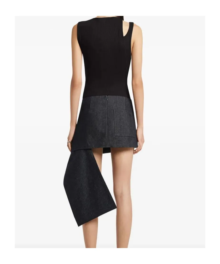 CourrÈGes Oblique 90's Rib Top