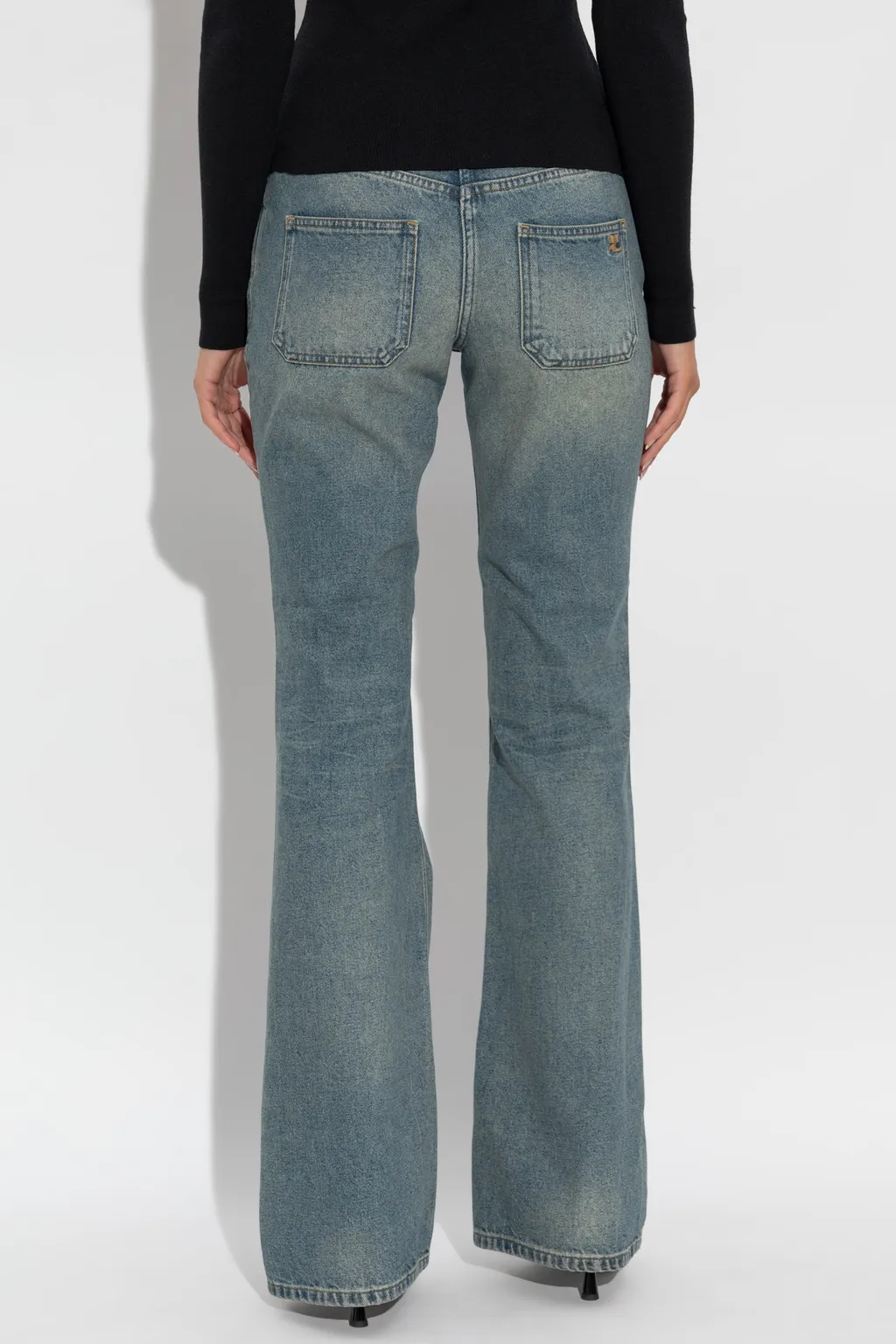 Belt Loop Denim Trousers