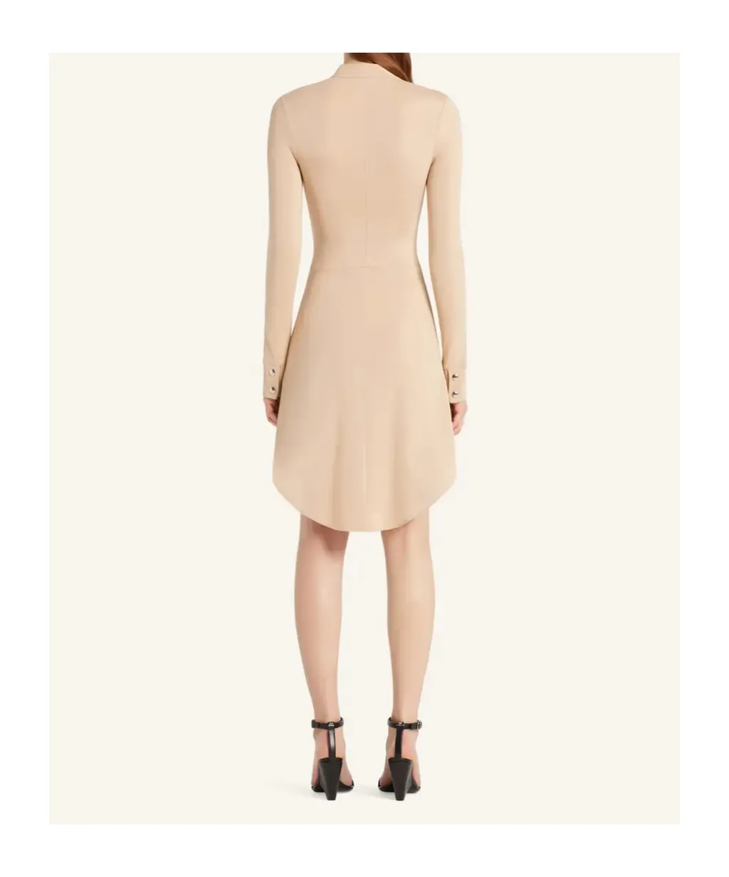 Zippered-Collar Dress