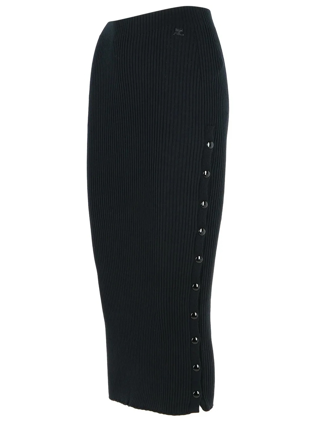 Ribbed Midi Skirt