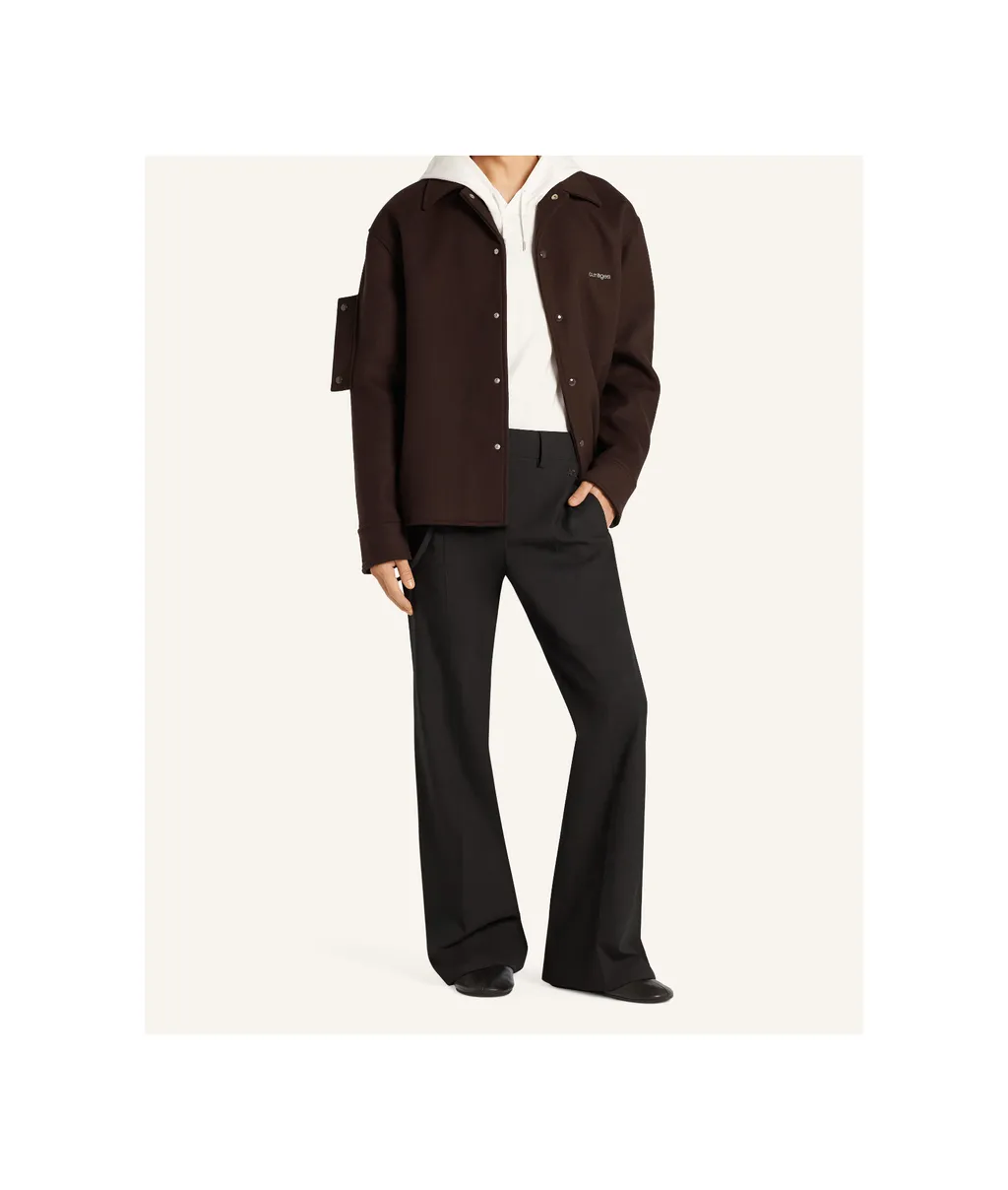 Snap-Button Shirt Jacket