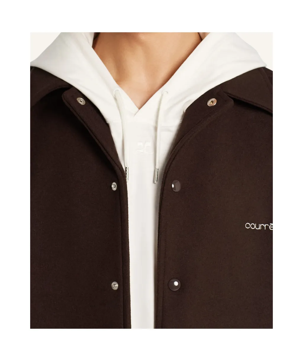 Snap-Button Shirt Jacket