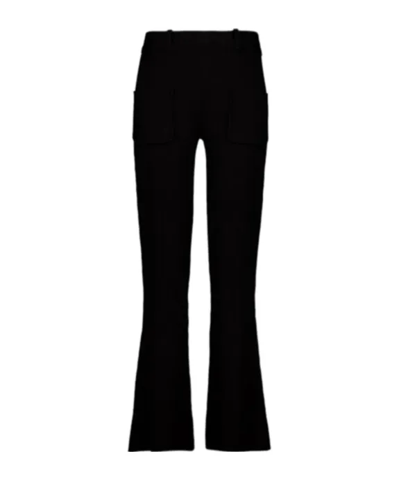 Ribbed Flared Trousers