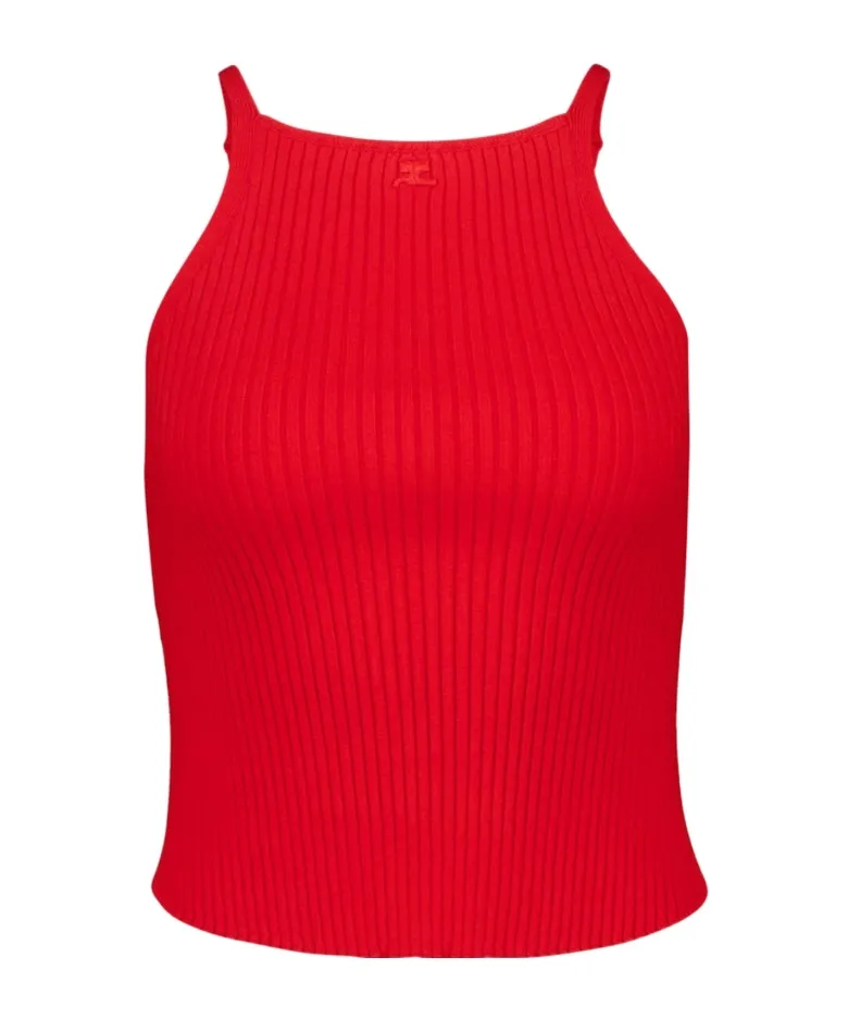 Ribbed Halter Top