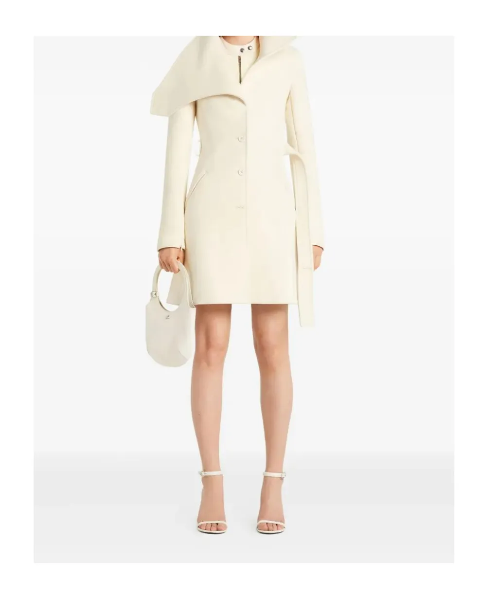 Asymmetrical Collar Coat