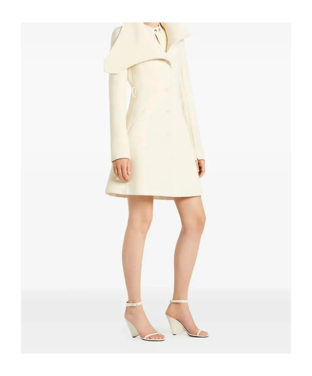 Asymmetrical Collar Coat
