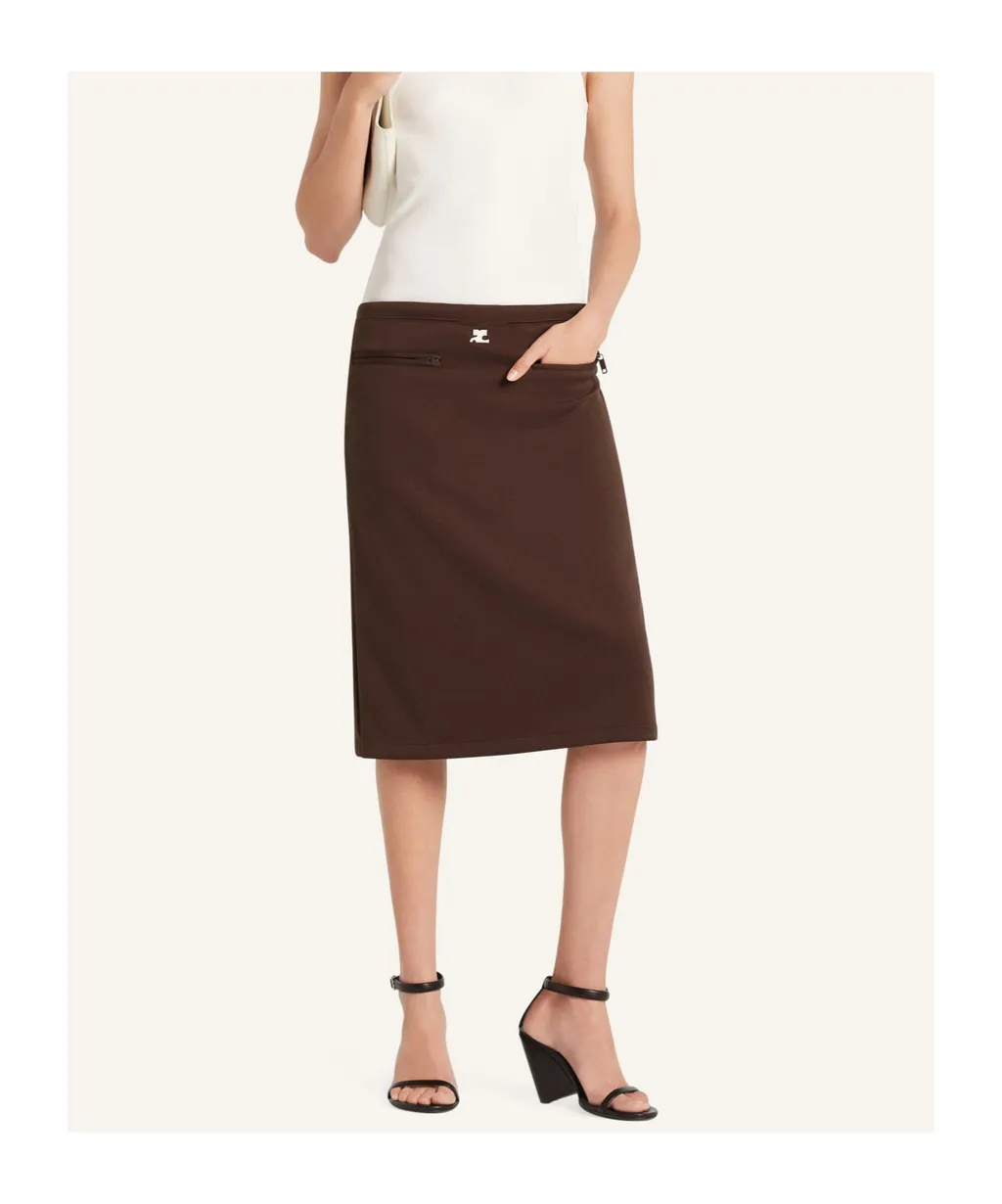 Pocketed Pencil Skirt