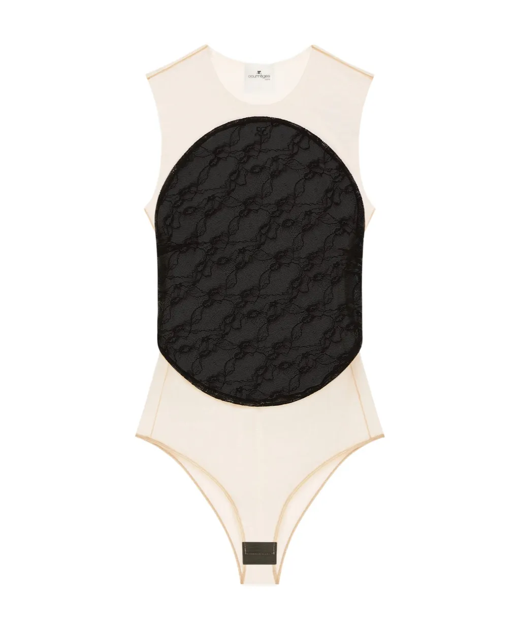 Mesh-Panel Bodysuit