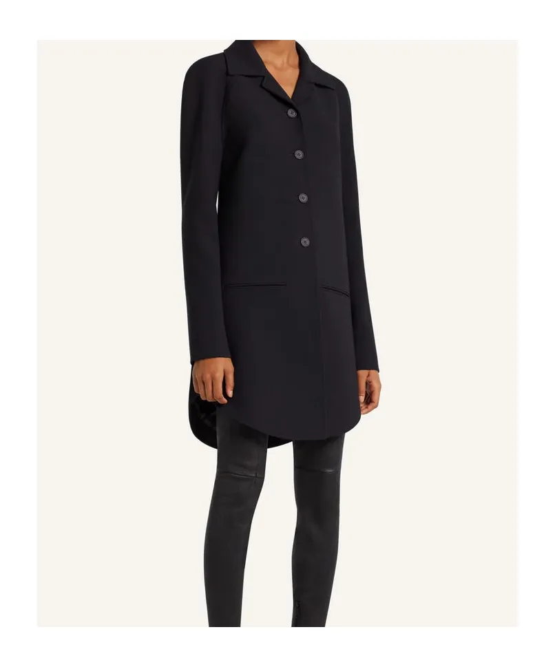 Tailored Button-Front Coat
