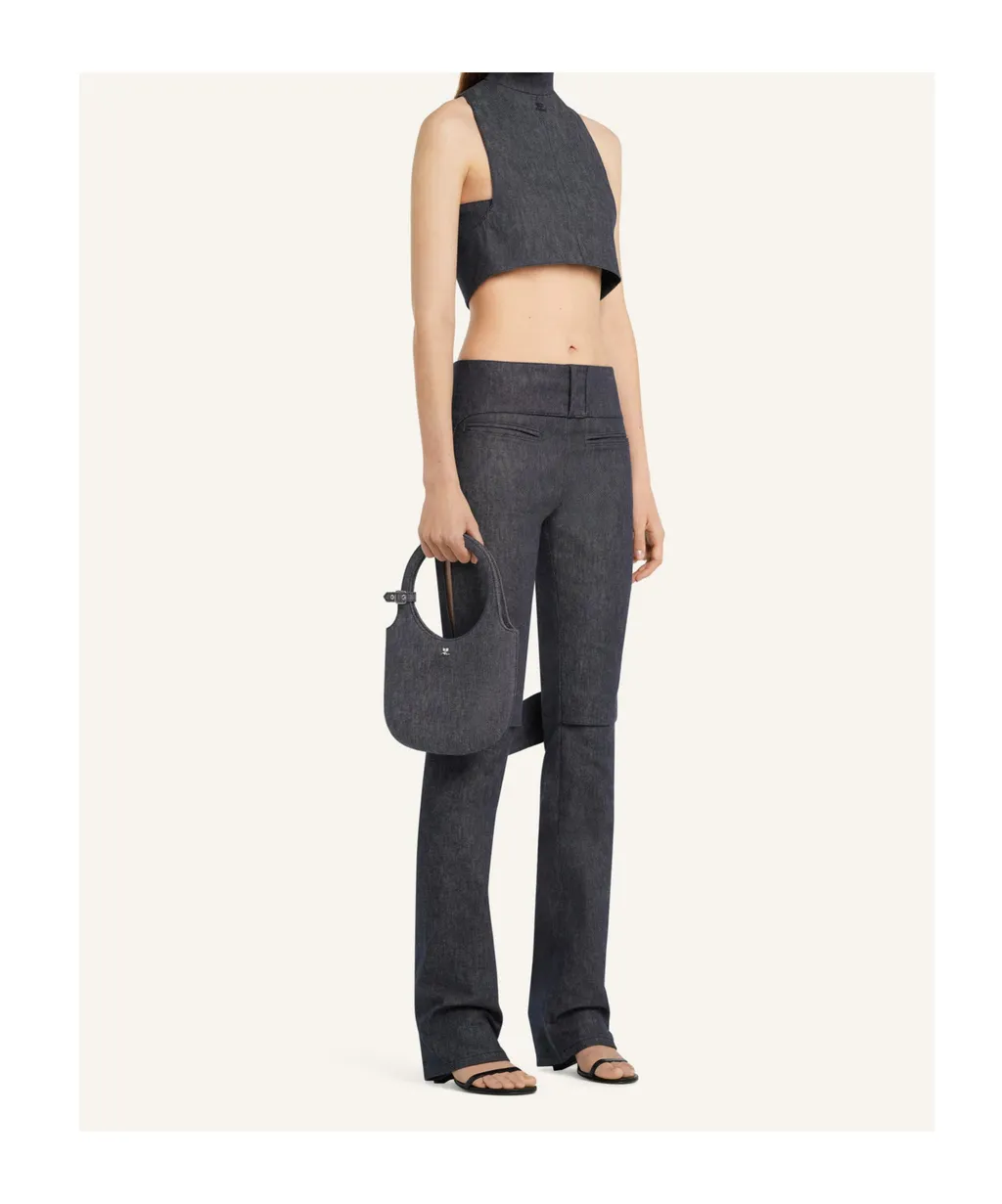 Cut-Out Detailing Trousers