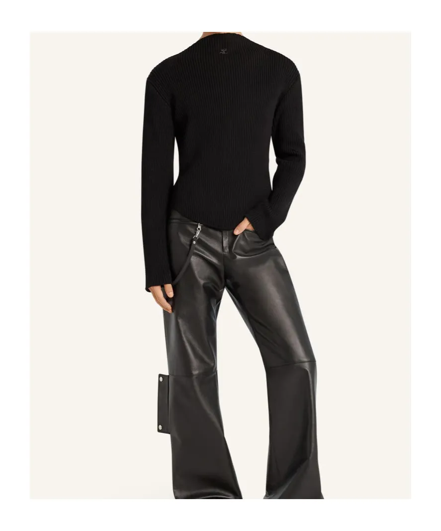 Ribbed-Knit Boatneck Jumper