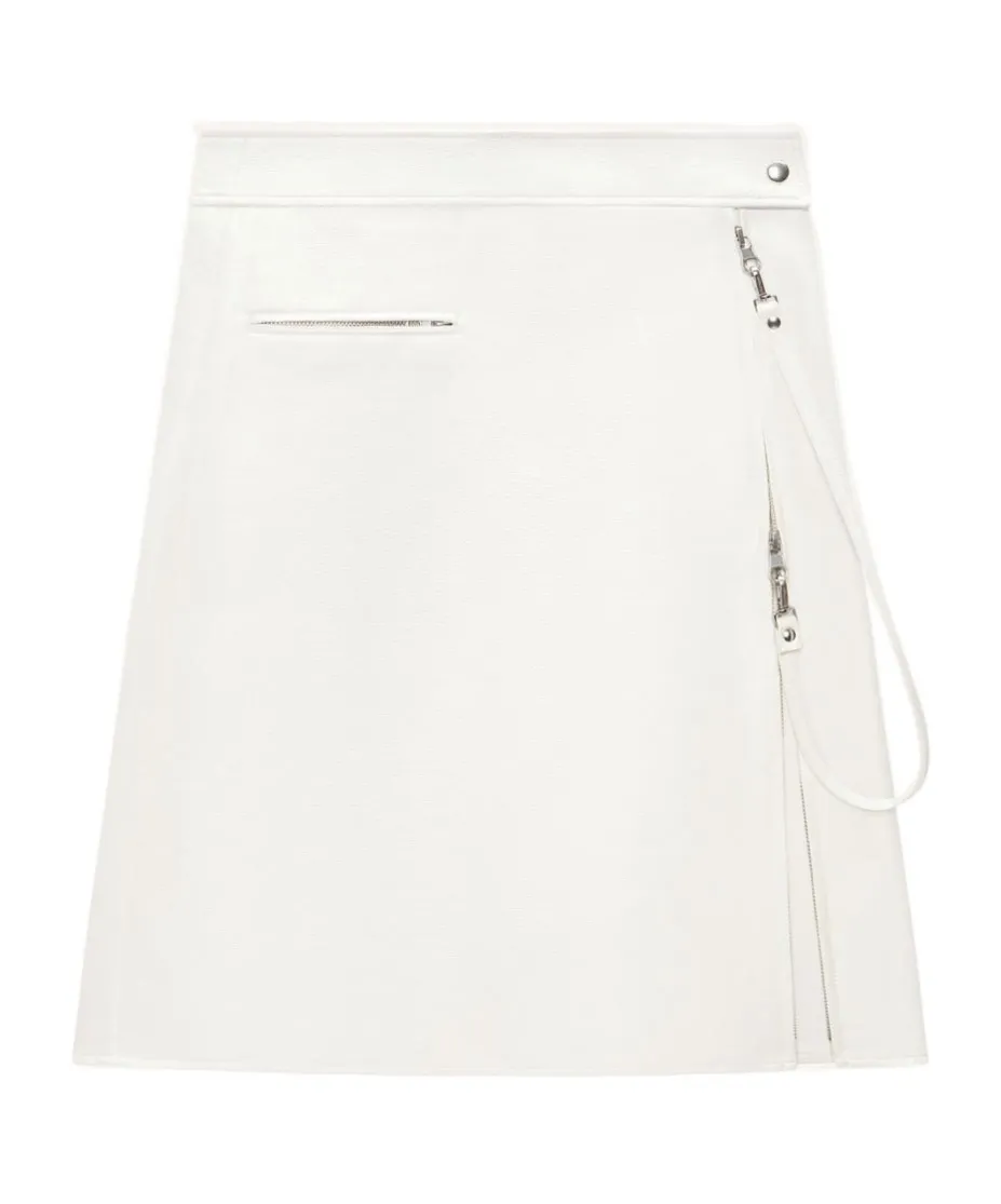 Zipped Midi Skirt