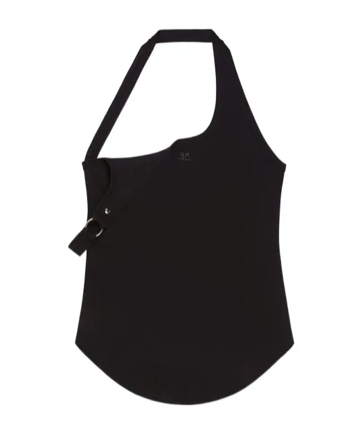Asymmetrical Buckle Tank Top