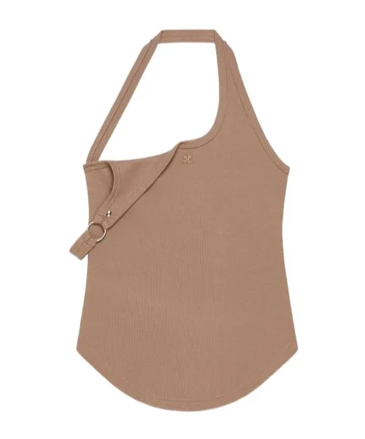 Asymmetrical Buckle Tank Top