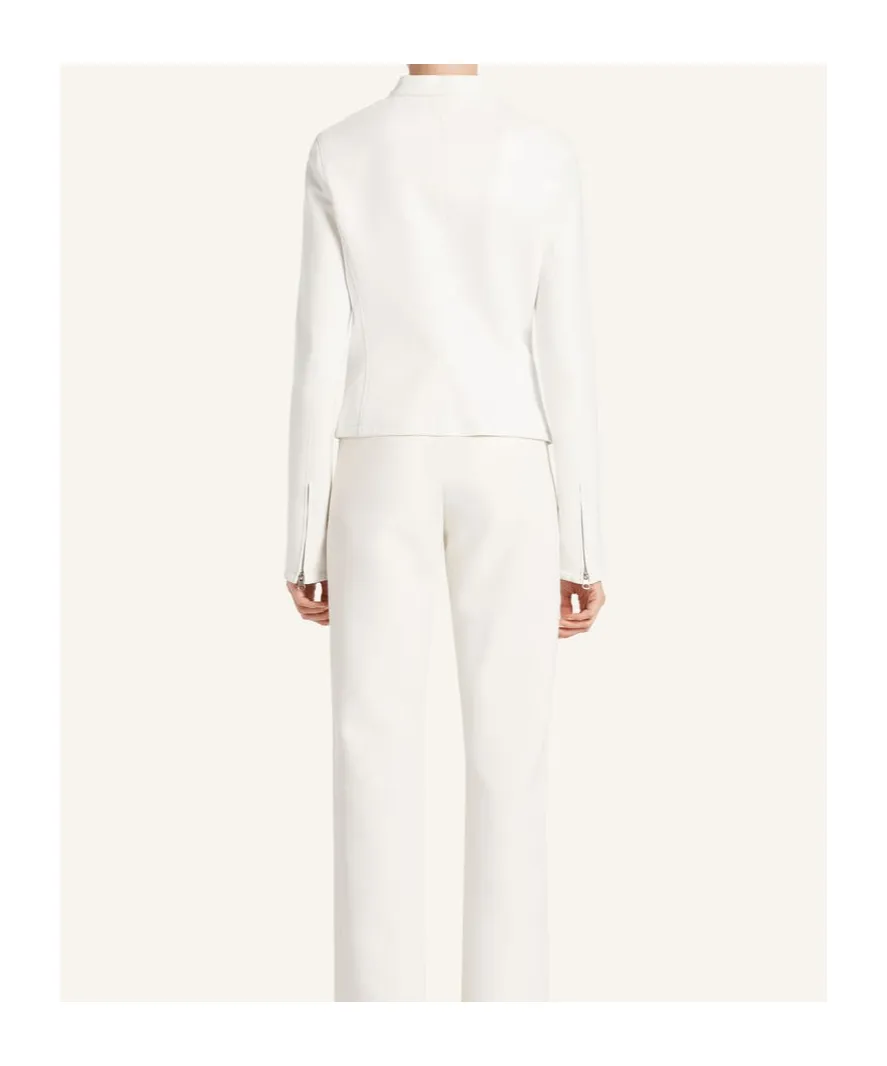 City Zip-Front Cropped Jacket