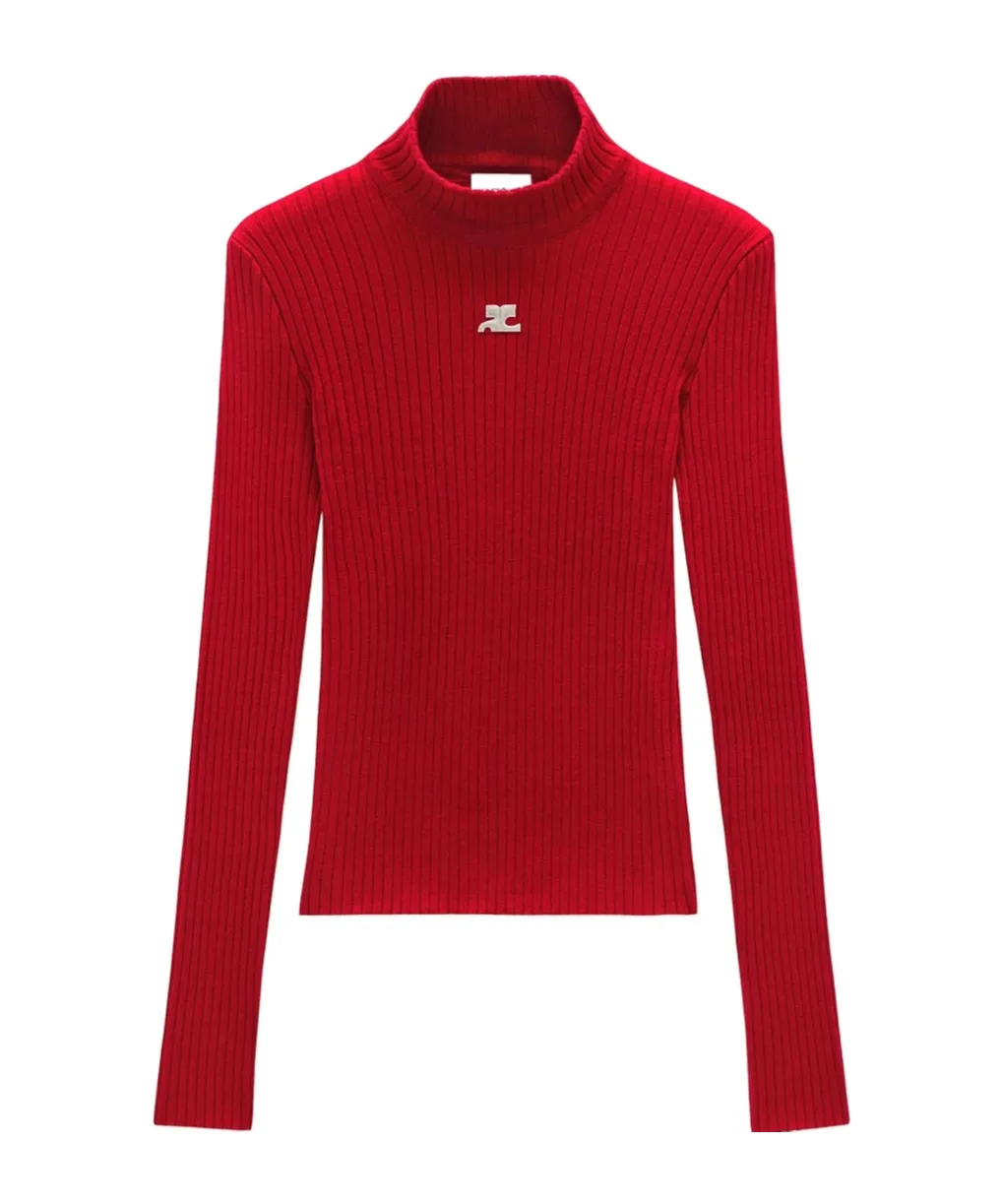 Logo-Embroidered Roll-Neck Jumper