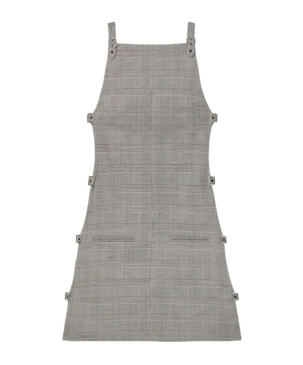 Checked Wool Dress