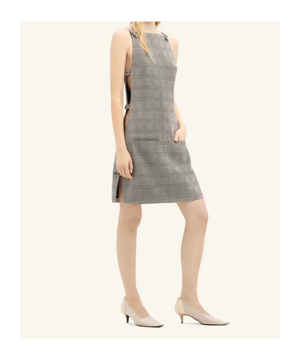 Checked Wool Dress