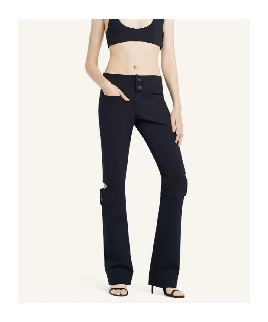 Double-Buckle Trousers