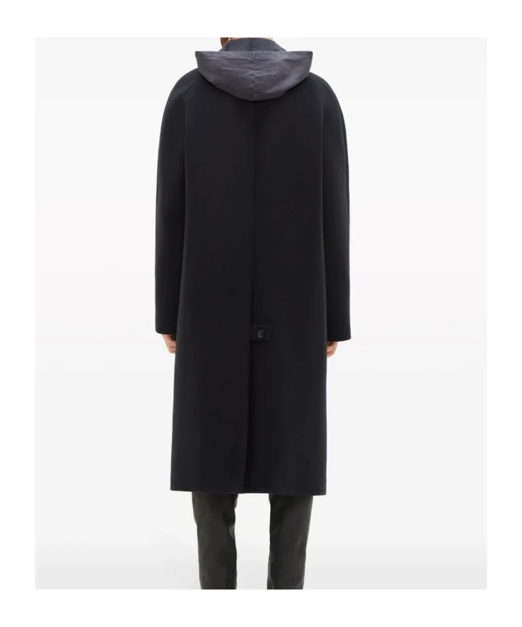 Single-Breasted Coat With Zipped Sleeves