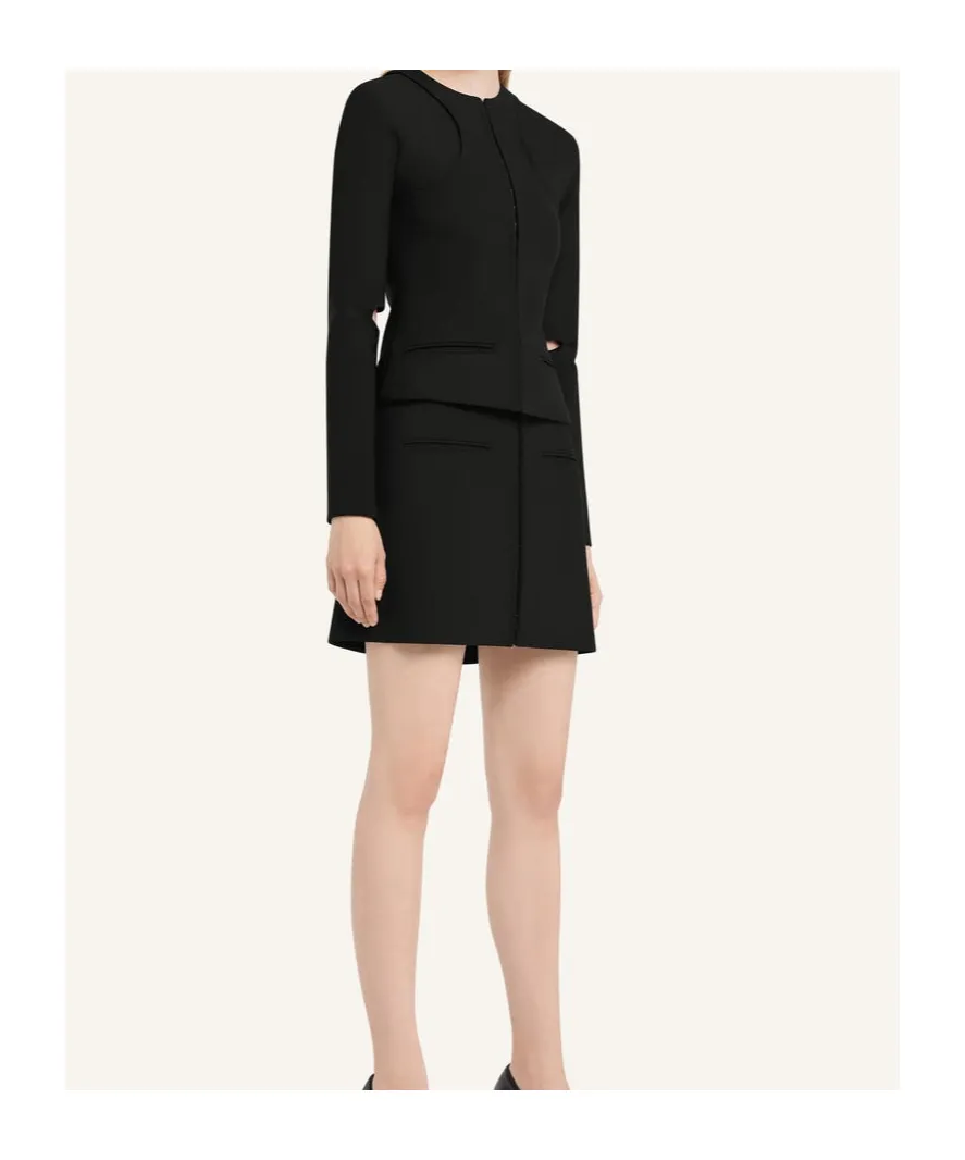 Heritage Clipped Mini Skirt