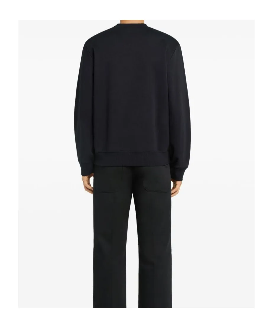 Buttoned Jersey Sweatshirt