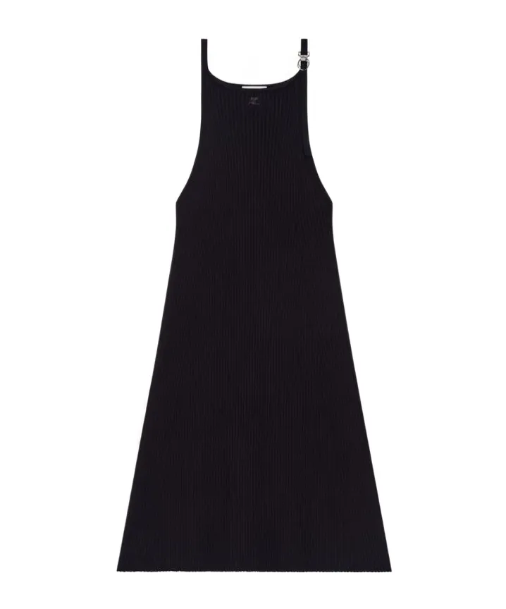 Buckle Rib Knit Dress