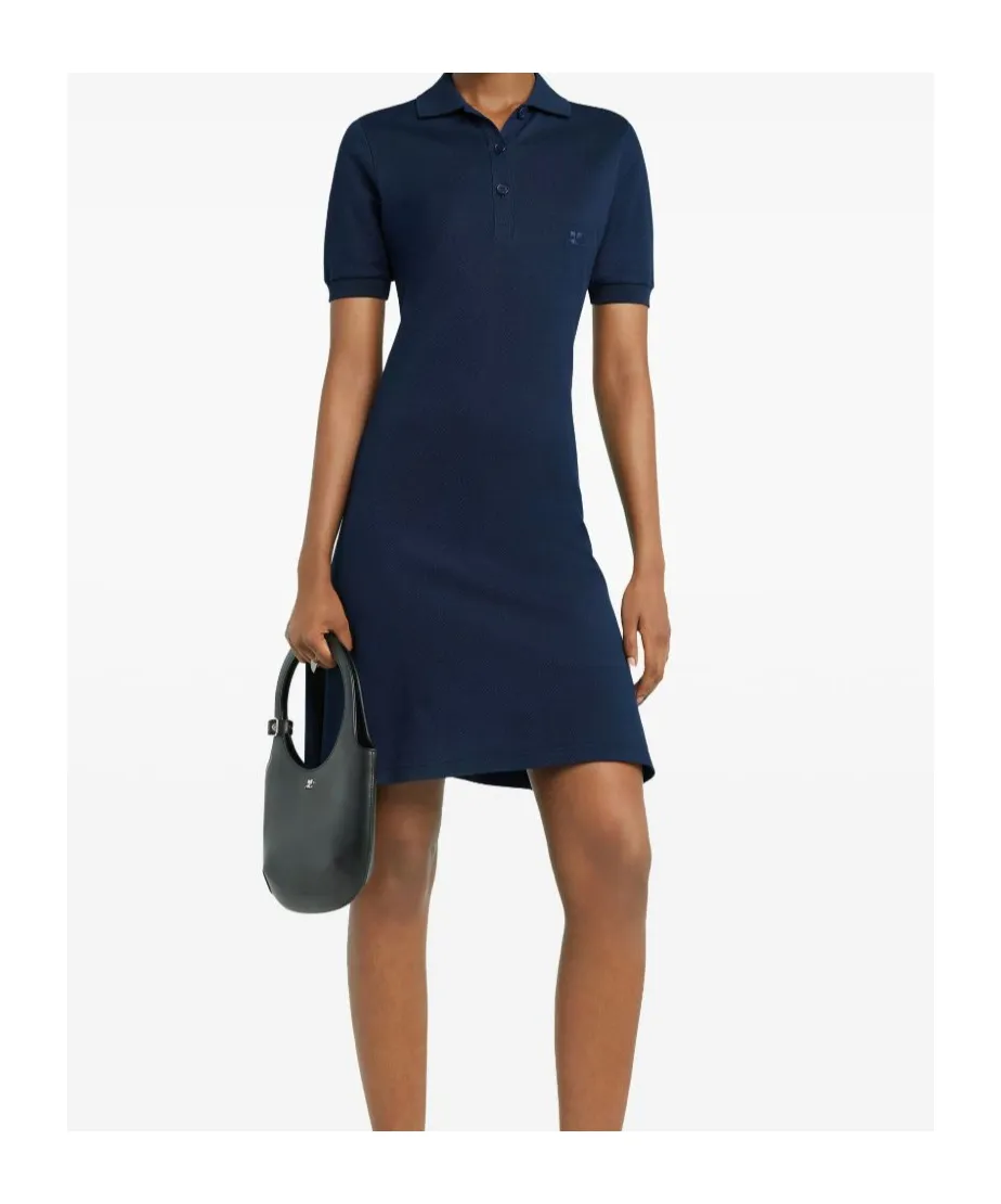 Polo-Collar Mini Dress