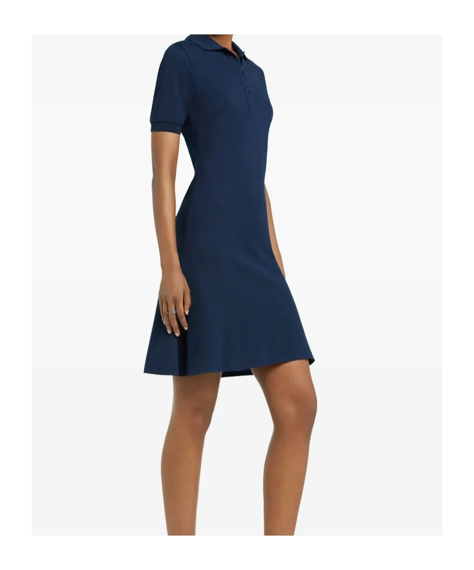 Polo-Collar Mini Dress
