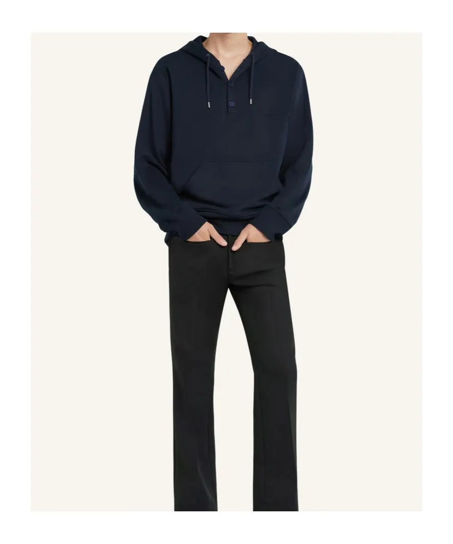 Buttoned Hoodie