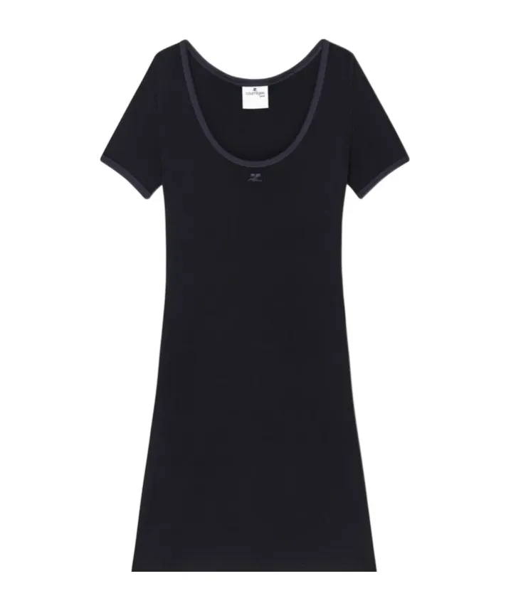 Holistic Contrast Mini Dress