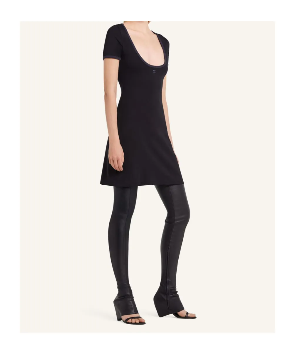 Holistic Contrast Mini Dress