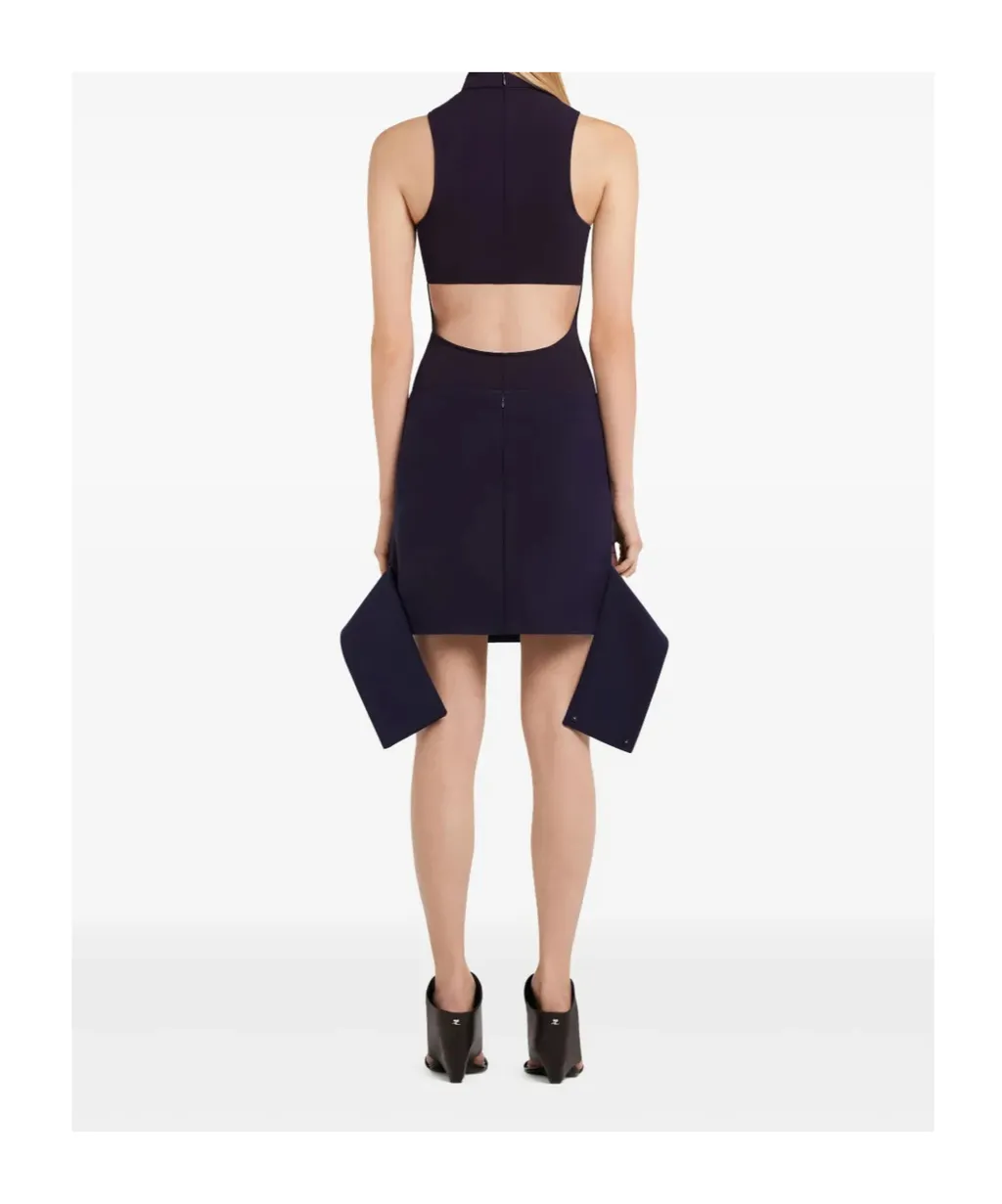 Reversed Belt Mini Skirt