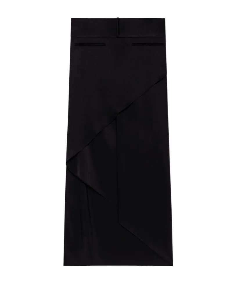 Infinity Satin Midi Skirt