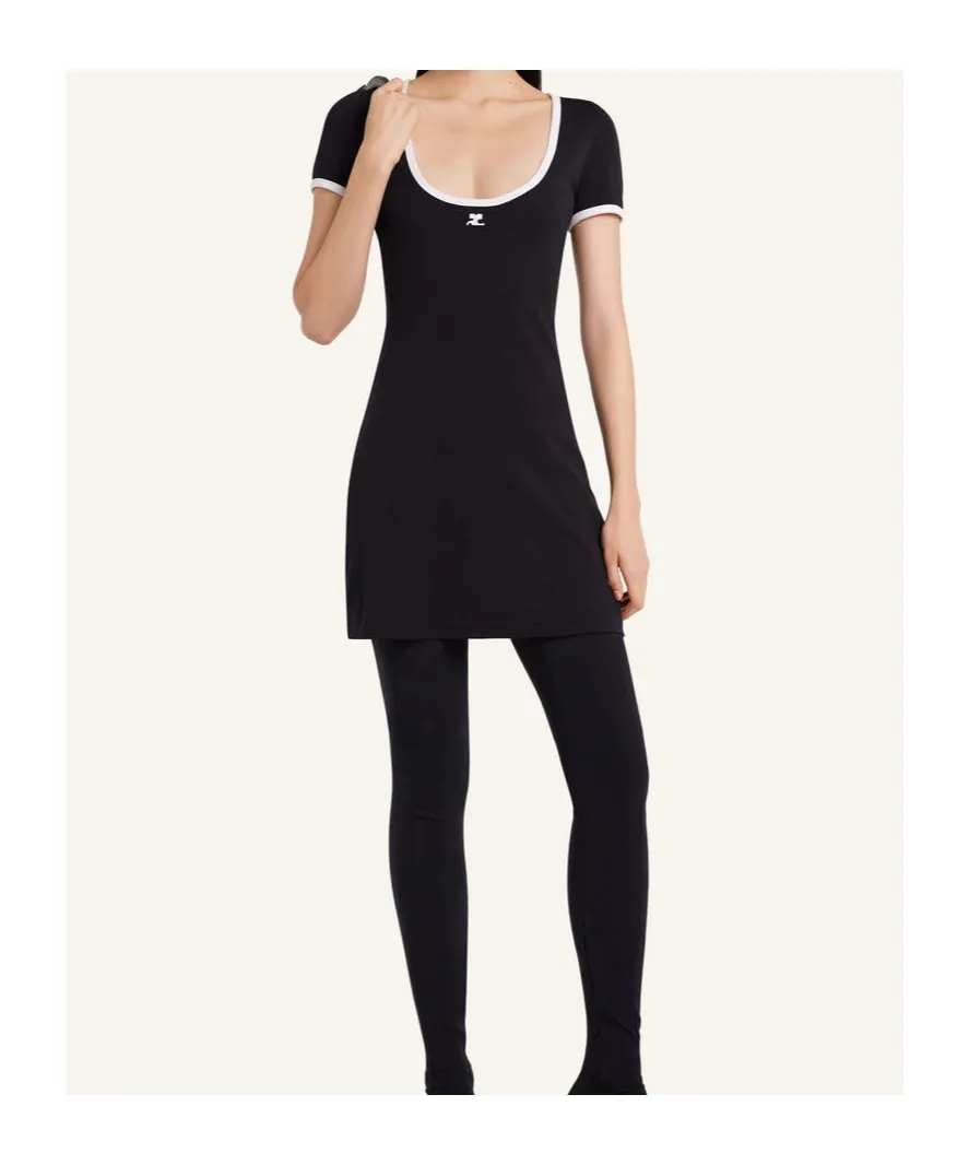 Holistic Scoop-Neck Mini Dress
