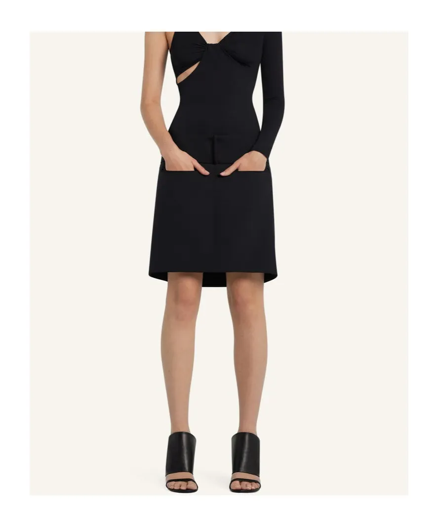 Oblique Mini Skirt
